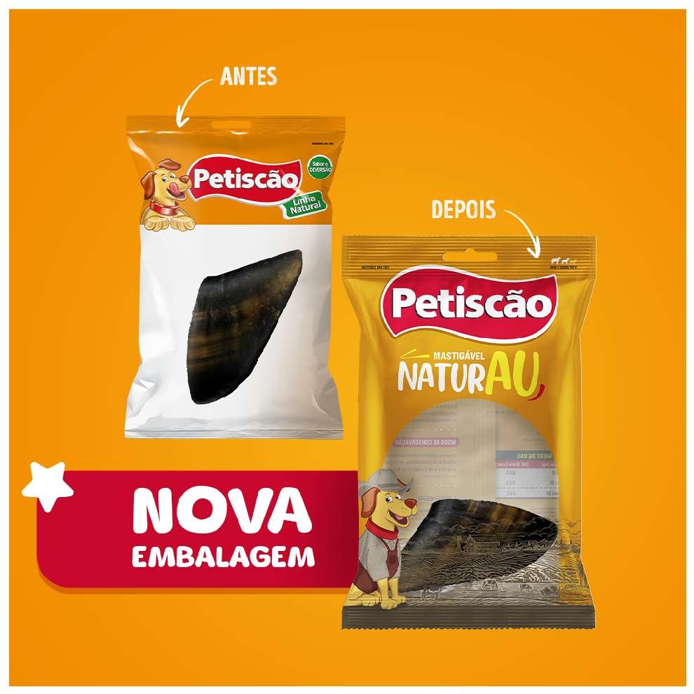 Petisco Petiscão para Cães Casco Bovino - 1 Unidade