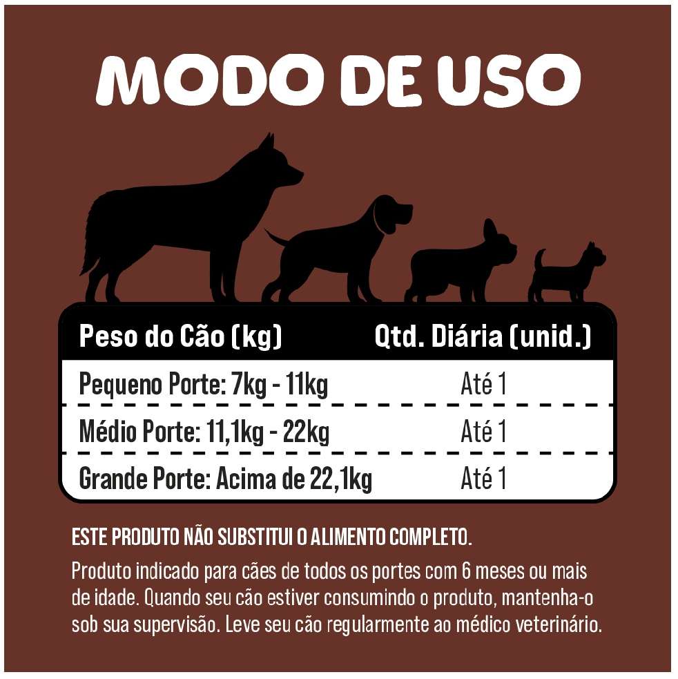Petisco Petiscão para Cães Casco Bovino - 1 Unidade