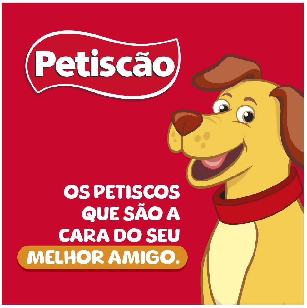 Bifinho Petiscão para Cães Adultos Porte Médio e Grande Sabor Carne - 60g