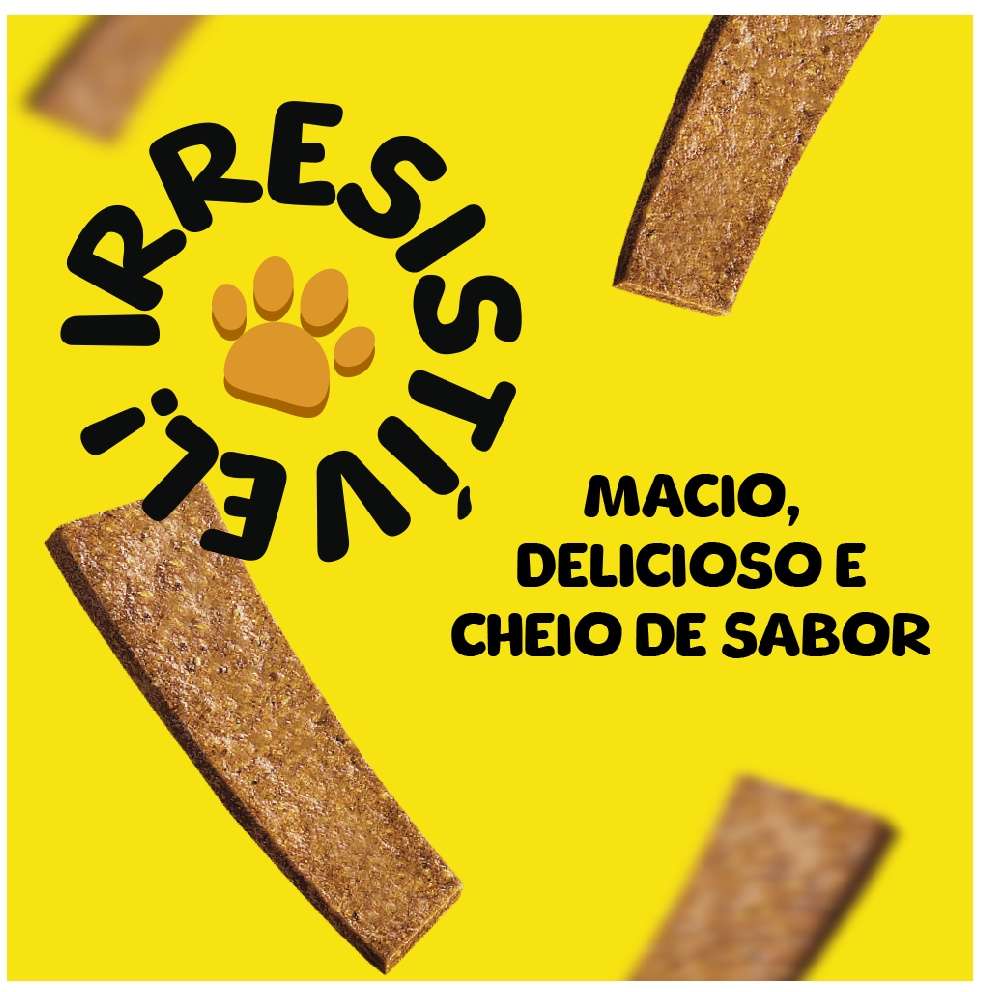 Bifinho Mastigável Petiscão para Cães Adultos Sabor Frango - 500g