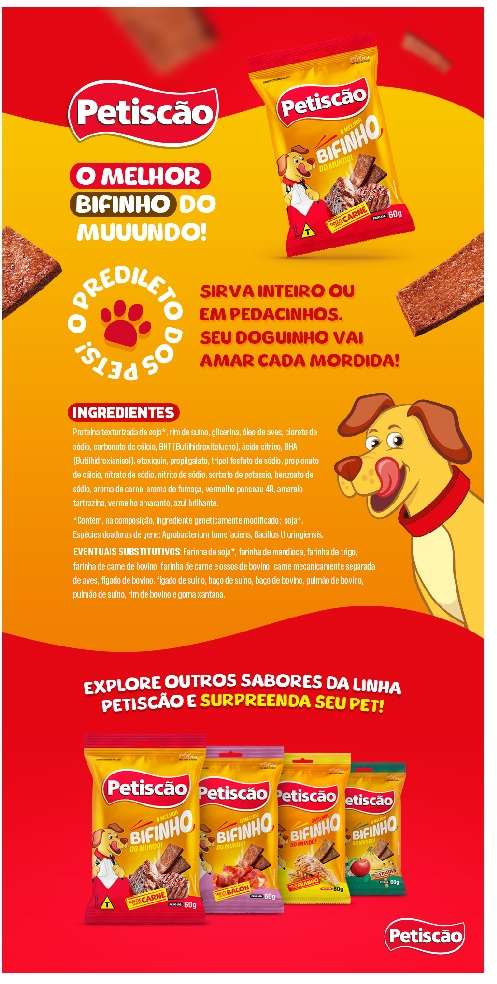 Bifinho Petiscão para Cães Sabor Carne - 1Kg