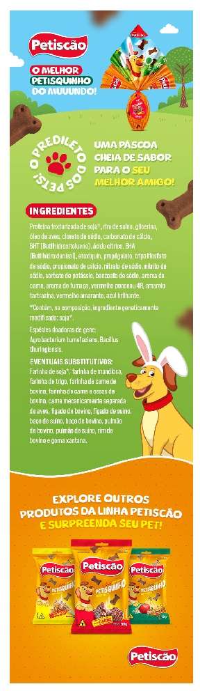 Ovo de Páscoa Petiscão para Cães Sabor Carne - 200 g