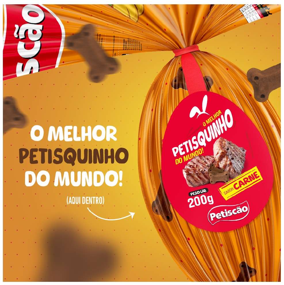 Ovo de Páscoa Petiscão para Cães Sabor Carne - 200 g