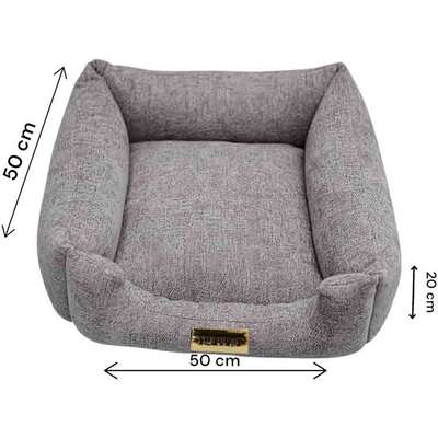 Cama Luppet Quadrada Cinza Helsink