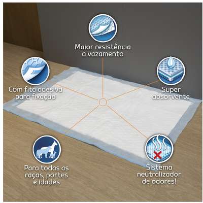 Tapete Higiênico Mr Dry Big 80x60 para Cães