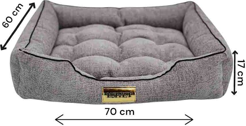 Cama Luppet Retangular Cinza Helsink - Tam. GG