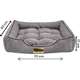 Cama Luppet Retangular Cinza Helsink