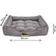 Cama Luppet Retangular Cinza Helsink