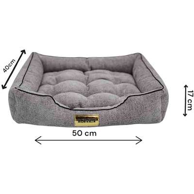 Cama Luppet Retangular Cinza Helsink