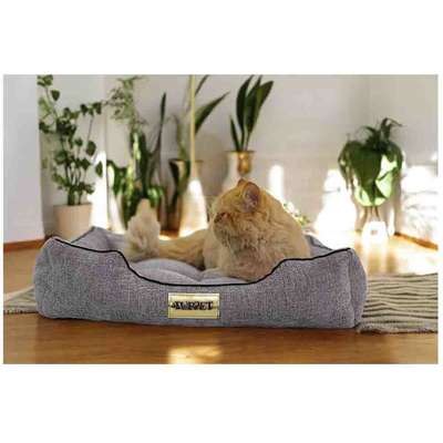 Cama Luppet Retangular Cinza Helsink