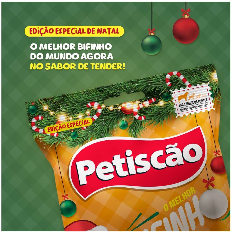 Bifinho Mastigável Petiscão para Cães Sabor Tender - 60 g