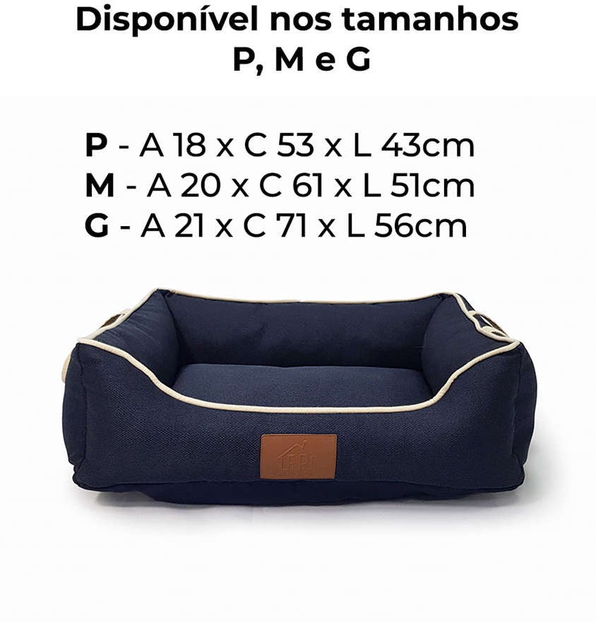 Cama Fábrica Pet Balbek Marinho - Tam. G