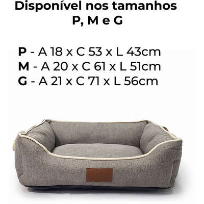 Cama Fábrica Pet Balbeck Cinza