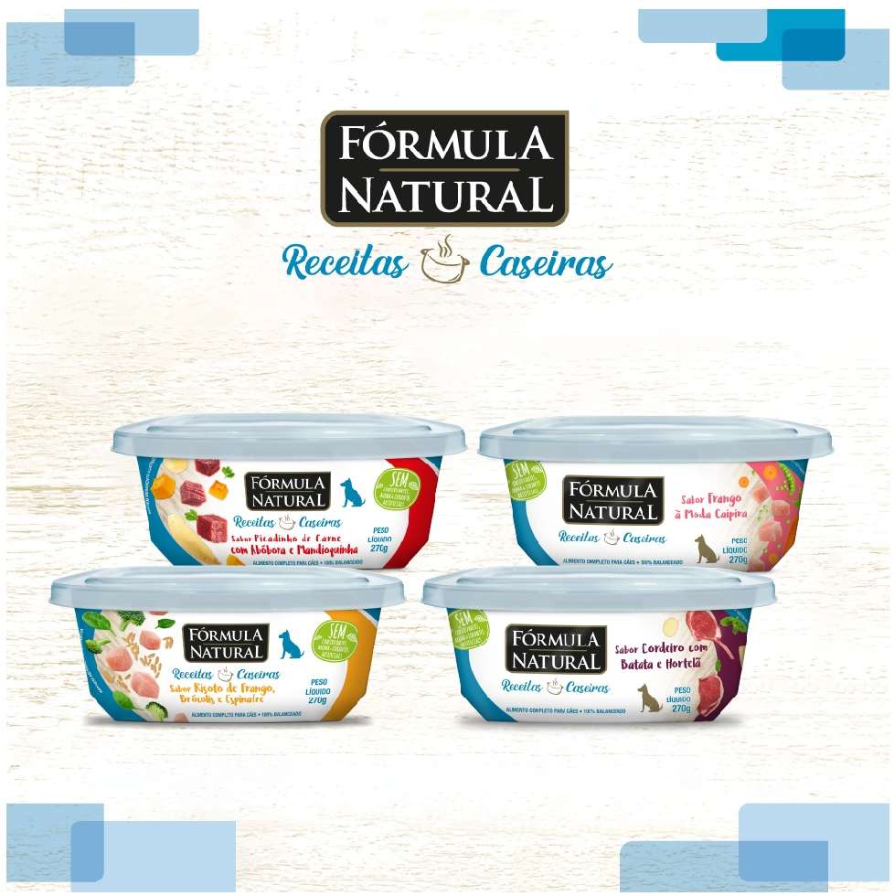 Ração Úmida Fórmula Natural Receitas Caseiras Frango a Moda Caipira para Cães - 270 g