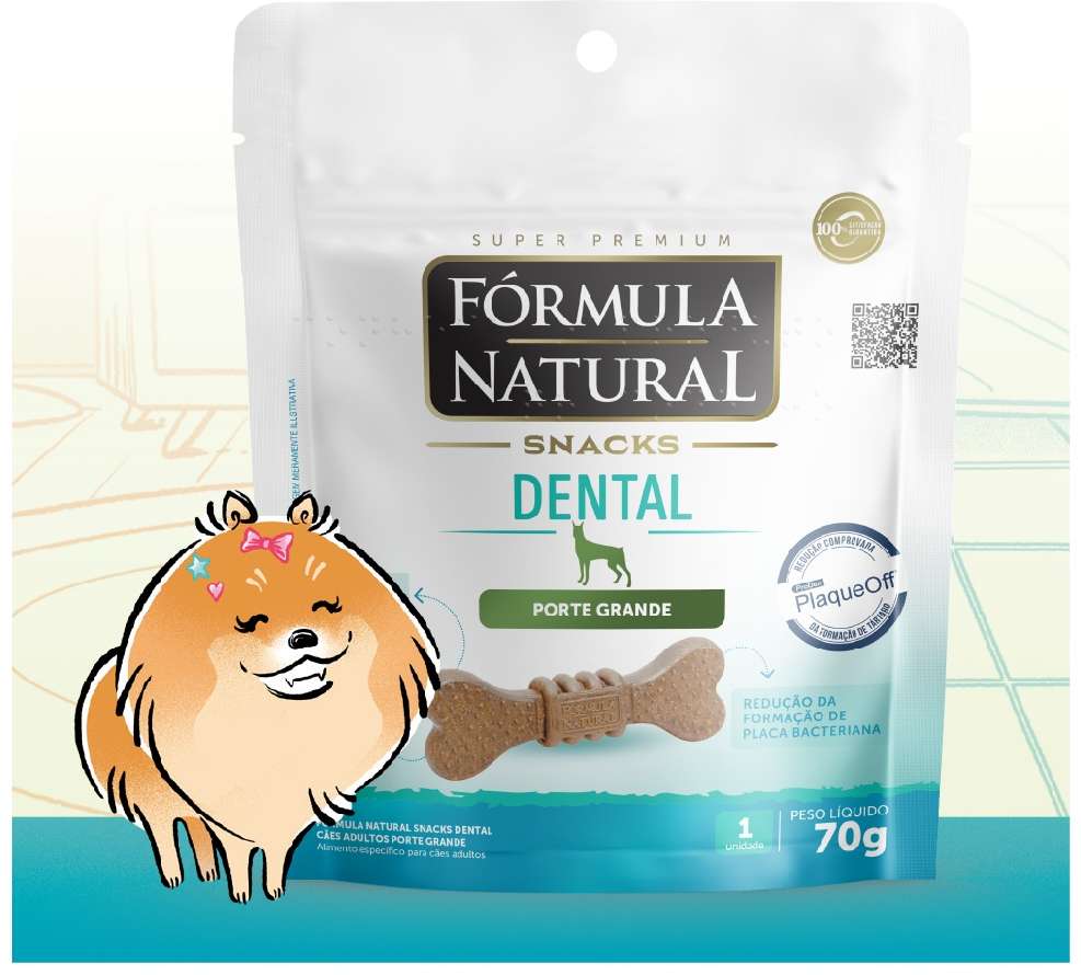Snack Formula Natural Dental para Cães Porte Grande - 70 g