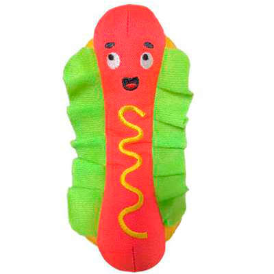 Brinquedo Pelúcia V-Pet Hotdog Sustentável para Cães