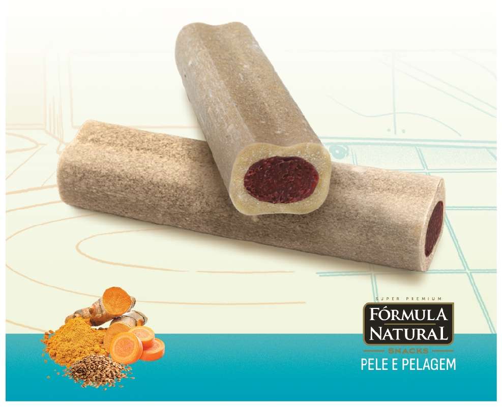 Snack Formula Natural Pele e Pelagem para Cães Porte Médio e Grande - 120 g