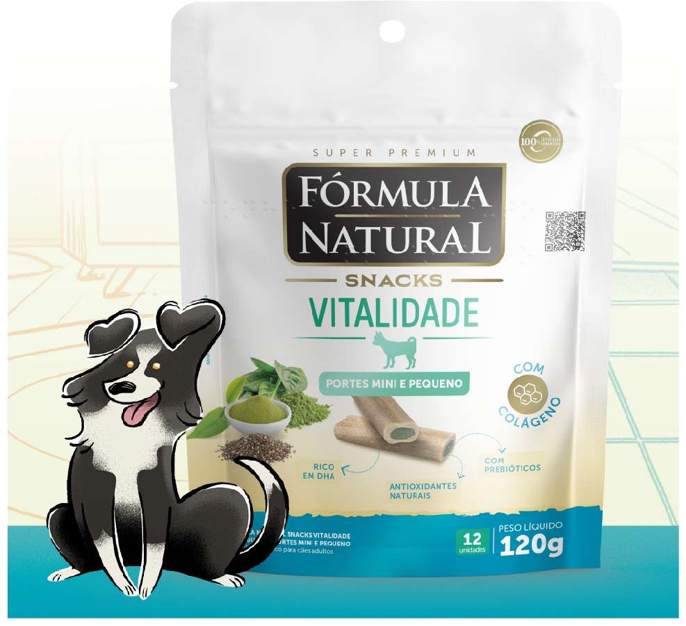 Snack Formula Natural Vitalidade para Cães Porte Mini e Pequeno - 120 g
