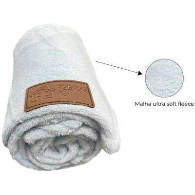 “Cobertor Fábrica Pet Ultra Soft Liso Azul Bebê”