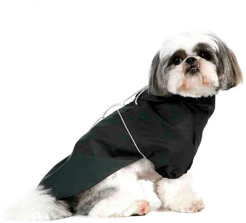 Capa de Chuva Bichinho Chic Premium Preto - Tam. 06