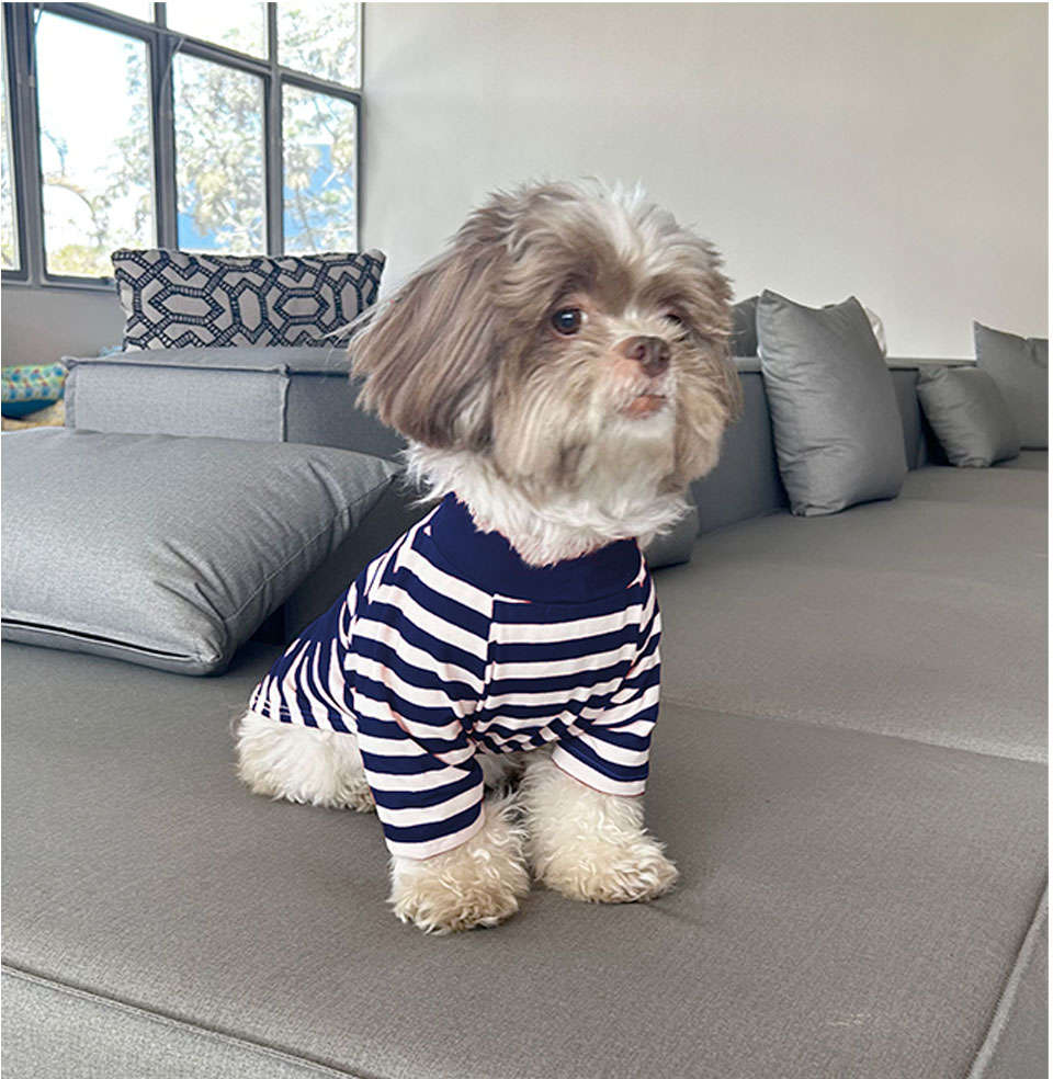 Blusa Listra com Manga Fábrica Pet Marinho - Tam. GG