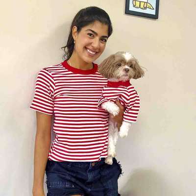 Blusa Listra com Manga Fábrica Pet Vermelha - Tam. G