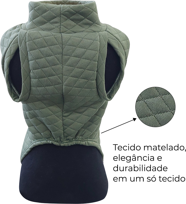 Blusa Matelasse Fábrica Pet Verde - Tam. M