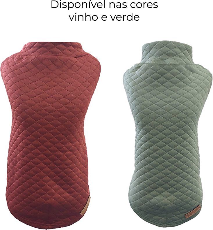 Blusa Matelasse Fábrica Pet Vinho - Tam. G