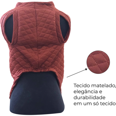 Blusa Matelasse Fábrica Pet Vinho