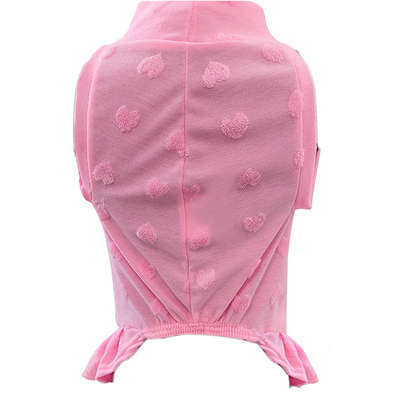 Vestido Fábrica Pet Coração Rosa
