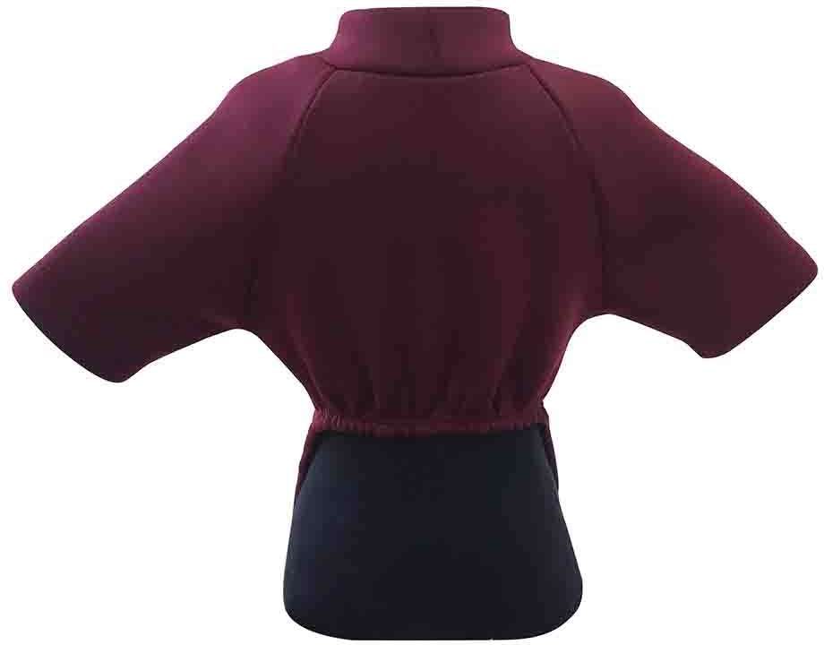 Blusa Moletom com Manga Fábrica Pet Vinho - Tam. P
