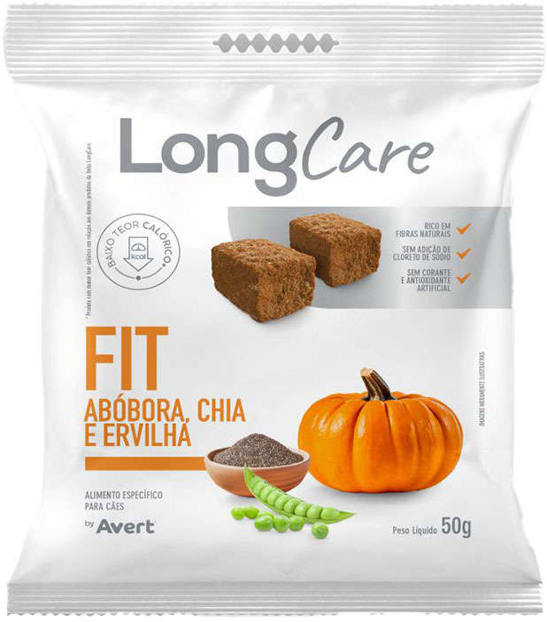 Petisco Funcional Avert LongCare Fit Abóbora Chia e Ervilha para Cães - 50g