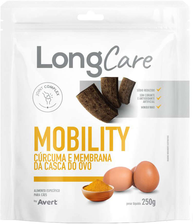 Petisco Funcional Avert LongCare Mobility Cúrcuma e Menbrana da Casca do Ovo para Cães - 250g