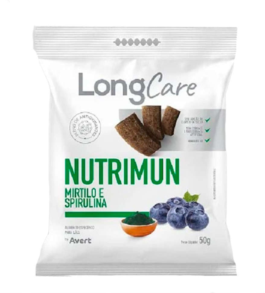Petisco Funcional Avert LongCare Nutrimun Mirtilo e Spirulina para Cães - 50g