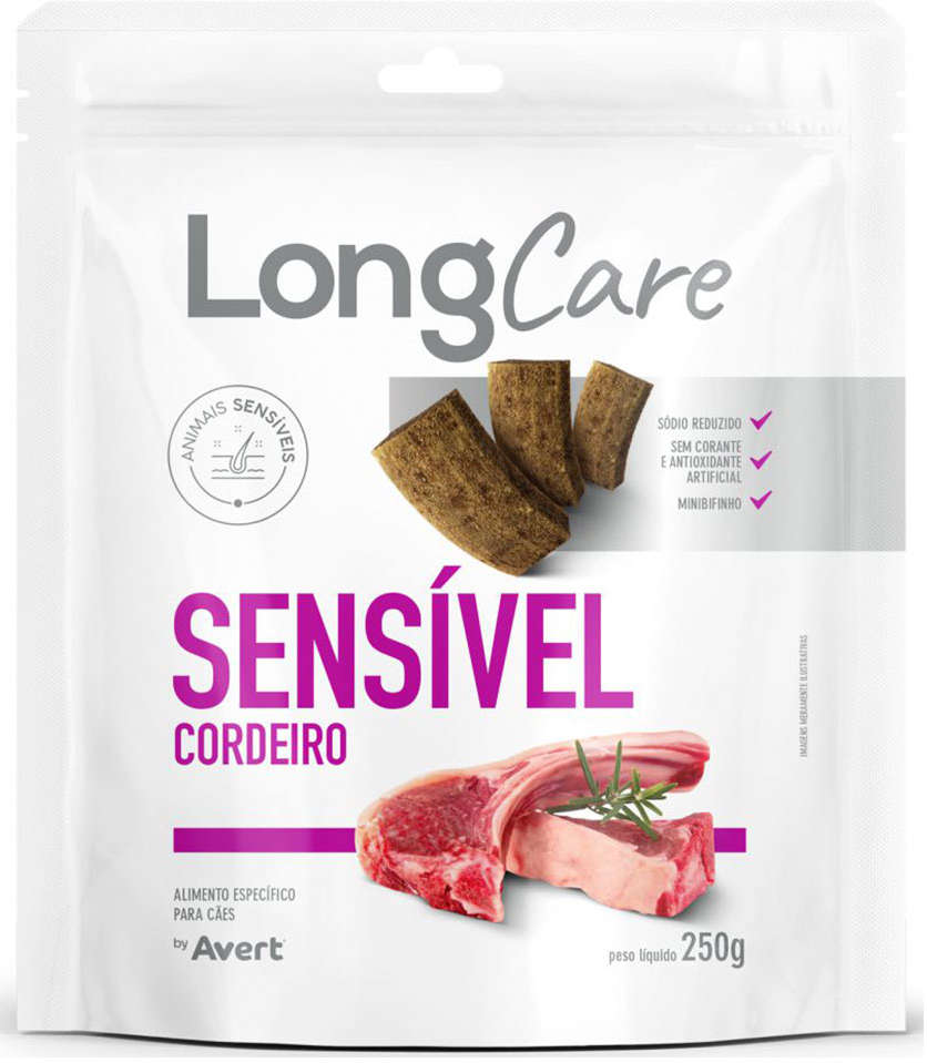 Petisco Funcional Avert LongCare Sensível Cordeiro para Cães - 250g