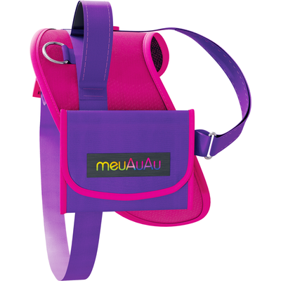 Peitoral meuAuAu Safe New Pink para Cães