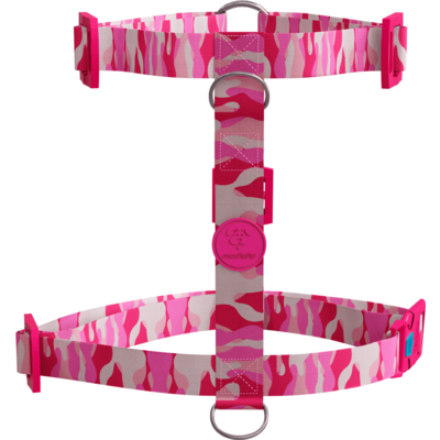 Kit meuAuAu Guia e Peitoral H Armypink para Cães”