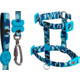 Kit meuAuAu Guia e Peitoral H Armyblue para Cães