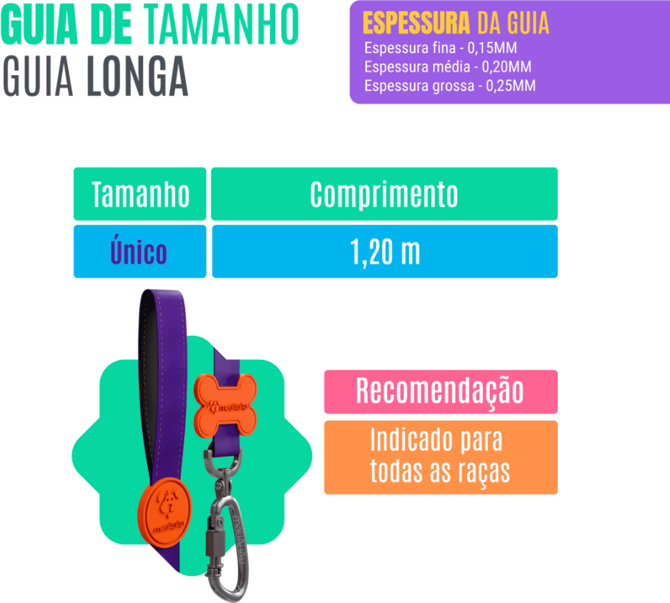 Guia meuAuAu New Armyblue para Cães - Tam. G