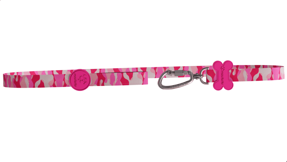 Guia meuAuAu New Armypink para Cães - Tam. G