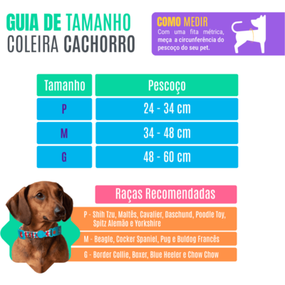 “Coleira meuAuAu Armyblue para Cães”