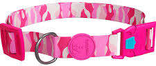 Coleira meuAuAu Armypink para Cães - Tam. M