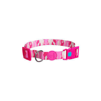 Coleira meuAuAu Armypink para Cães