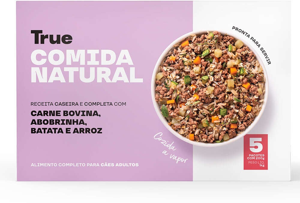 Alimentação Natural True Sabor Carne para Cães Adultos - 1kg