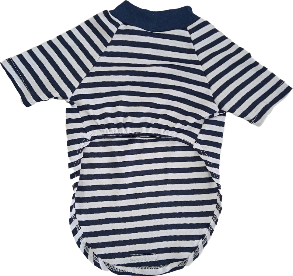 Blusa Listra com Manga Fábrica Pet Marinho - Tam. GG