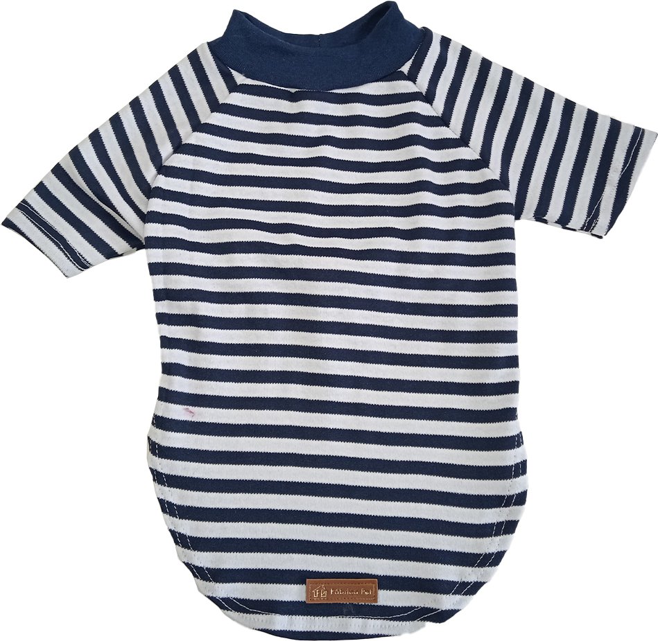 Blusa Listra com Manga Fábrica Pet Marinho - Tam. GG