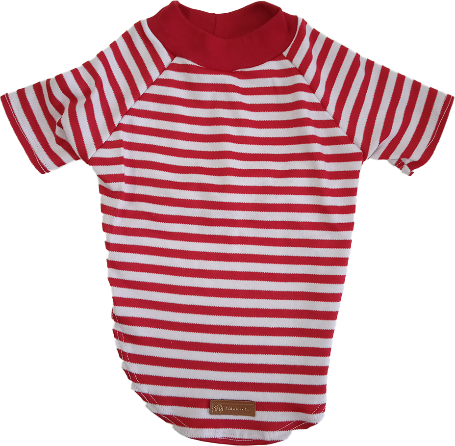 Blusa Listra com Manga Fábrica Pet Vermelha - Tam. G