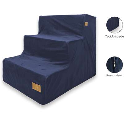 Escada Fabrica Pet Suede Azul Marinho”