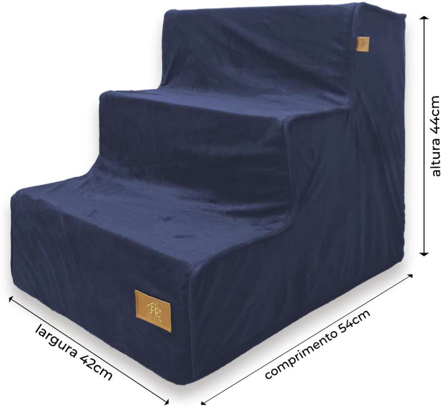 Escada Fabrica Pet Suede - Azul Marinho