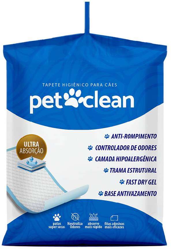 Tapete Higiênico Pet Clean Premium 55x60 PARA Cães - 30 Unidades